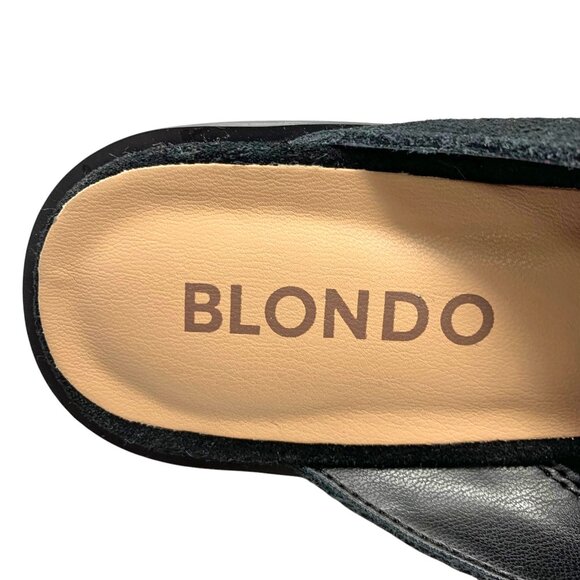 Blondo Sienna Black‎ Waterproof Suede Mule Loafers  **NWOB - Picture 3 of 11